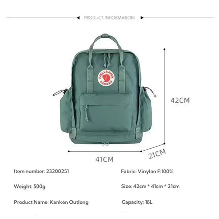 Fjallraven Backpack classics Outlong, многофункционална чанта за лаптоп с висок капацитет, за мъже и жени, 18 л