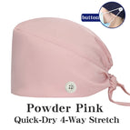Powder Pink Buttons / One Size