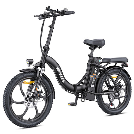 Сгъваем електрически велосипед HillMiles MilePort, 250W мотор, 36V 13Ah, 25km/h, 20"x3.0" дебели гуми, амортисьорна вилка, 7 скорости, 100km пробег