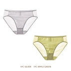 1Silver1AppleGreen / L / 2pcs
