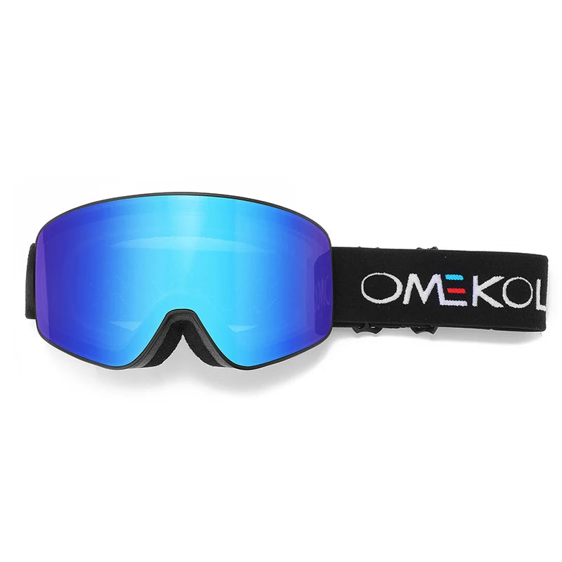 Двуслойни ски очила против мъгла, мъже и жени, маска за спорт на открито, туризъм, сняг, сноуборд, очила за снегомобили