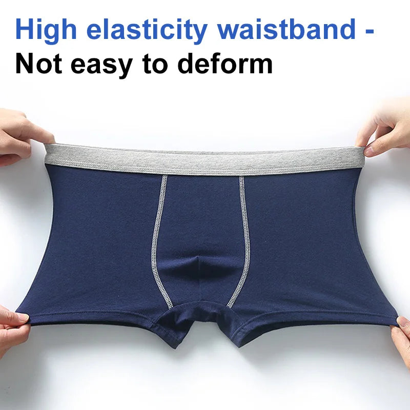 Комплект от 3 боксерки за момчета, висококачествени памучни дишащи боксерки за тийнейджъри, плътни, за зрели тийнейджъри, еластични мъжки боксерки