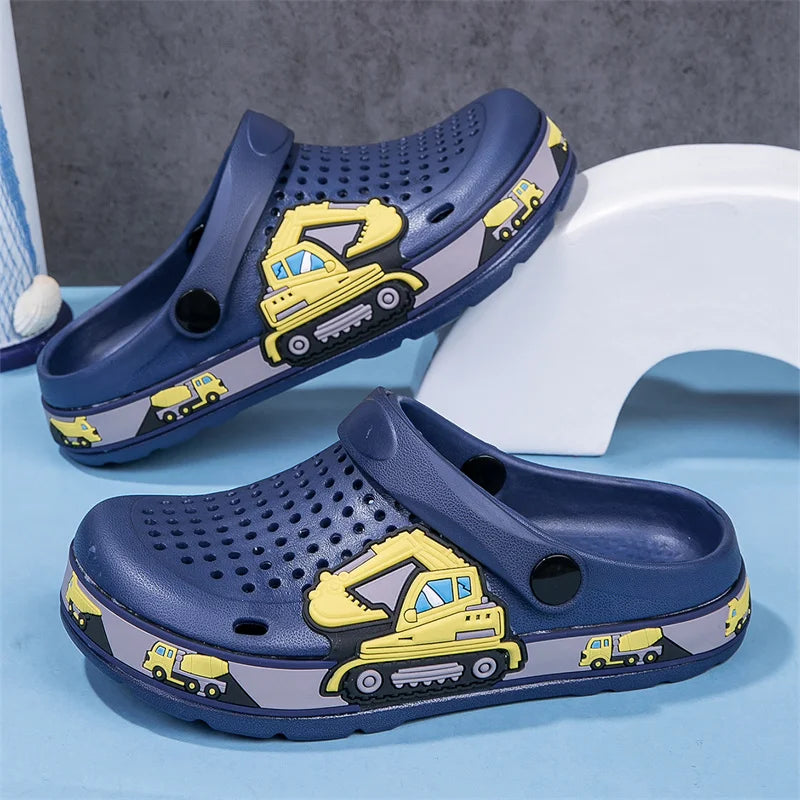 Нови детски сабо, бебешки чехли за момичета, летни плажни обувки за вода, вътрешни и външни, ежедневни чехли от EVA, сладки малки момичета, сандали