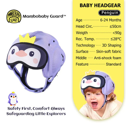 Mambobaby Guard Dropshipping 1 Безопасна противошокова бебешка каска Протектор за глава за малко дете Бебешка шапка Учи се да пълзи и да пада при удар