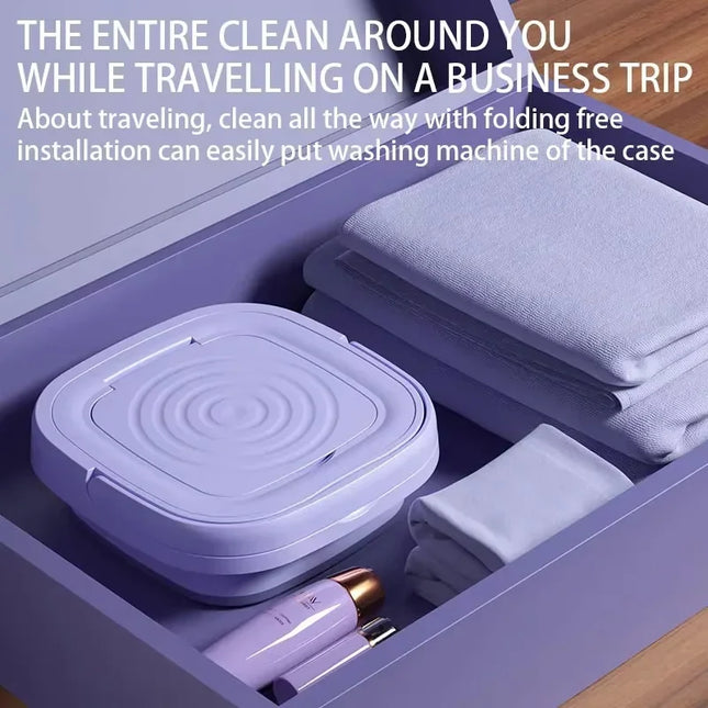 8L Сгъваема мини пералня със сушилня, преносима малка пералня за чорапи, бельо, бельо, спестяваща място, домакински уред