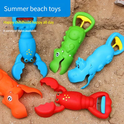 Играчки за вана Grabber за бебета - Плажни играчки за игра с пясък, сладък цветен ловец на нокти за омар, басейни и открито - образователна игра