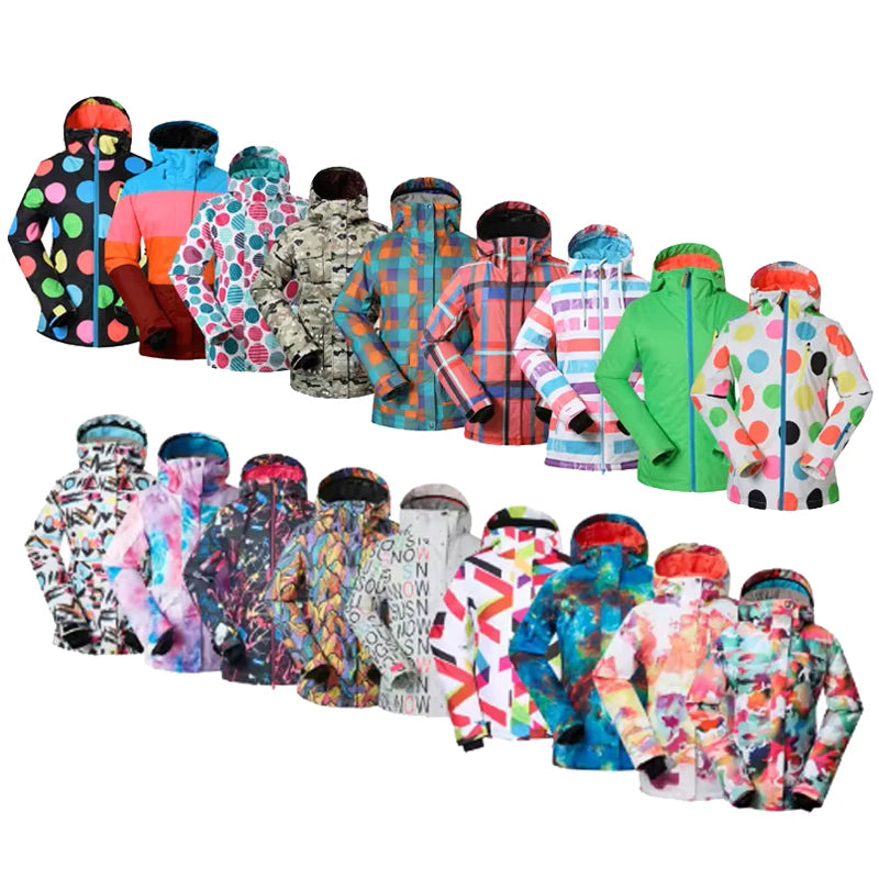 GSOU SNOW, Дамски, Зимни ски якета, Снежно облекло, Костюм за сноуборд, Водоустойчиво палто, Ски дрехи, За момичета, По-евтино почистване
