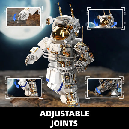860 бр. играчки за строителни блокове, модели с орнаменти, астронавти от космическия сектор, сглобяващи строителни блокове, образователни играчки, подаръци за празници