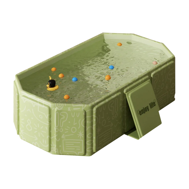 1 бр. Бебешка вана, сгъваема, лесна за съхранение, обикновена вана, удобна за носене, за употреба на закрито и на открито