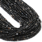 Black Stripe Agate / 4mm about 91pcs