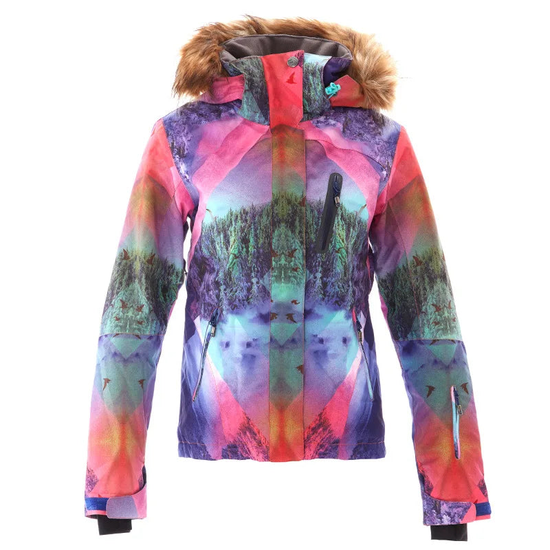 GSOU SNOW, Дамски, Зимни ски якета, Снежно облекло, Костюм за сноуборд, Водоустойчиво палто, Ски дрехи, За момичета, По-евтино почистване