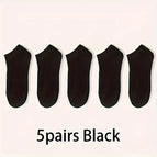 5pairs Black / One Size
