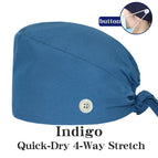 Indigo Button / One Size