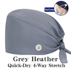 Grey Heather Button / One Size