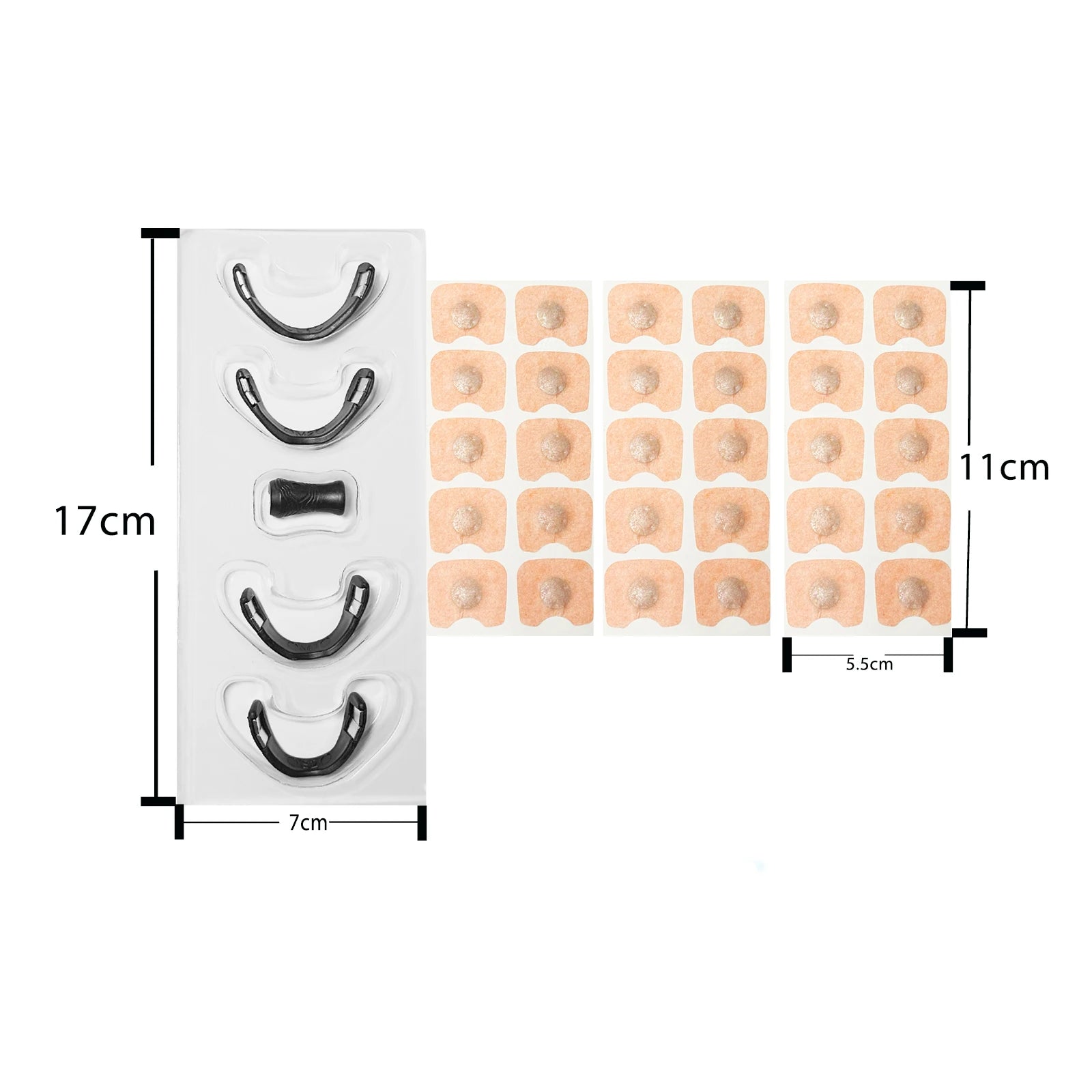 Комплекти за спортно дилататорно дишане за нос, ленти за сън, нос, дишане по-добре, сън, антихъркане, магнитна щипка за нос, ленти за нос