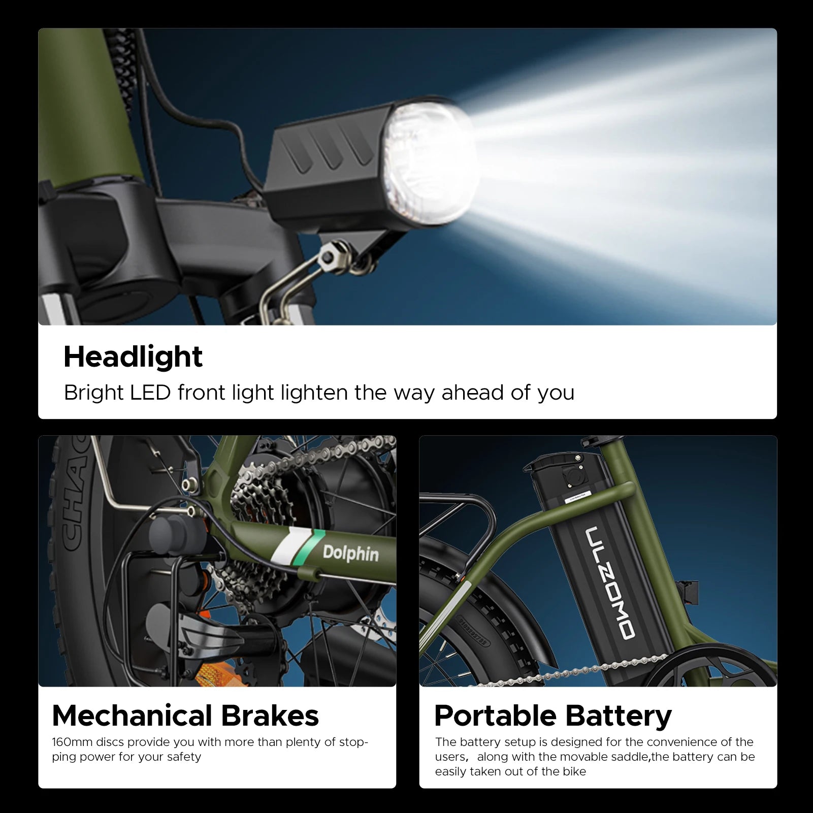 ENGWE Ulzomo 20" Сгъваем електрически велосипед 250W 89KM Пробег 13Ah Двойно окачване Електрически велосипед, готов за употреба на открито, 7-скоростен електрически велосипед
