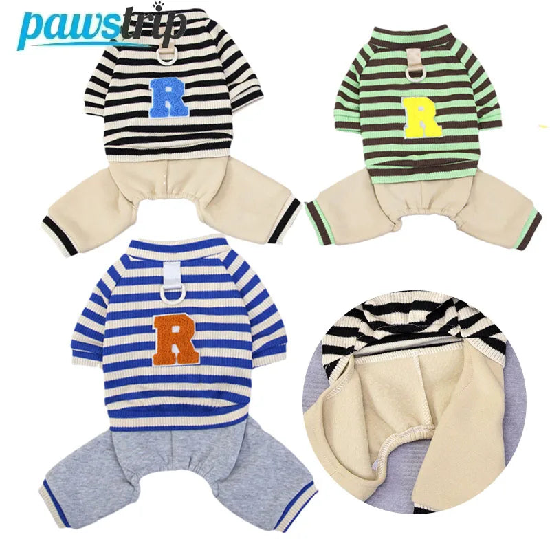 Зимен гащеризон за кучета за малки и средни кучета, дрехи за кученца, меко поларено палто за кучета, чихуахуа, йоркширски териер, пудел