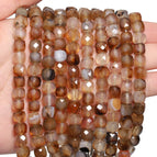 coffee agate / 7-8mm about 45pcs