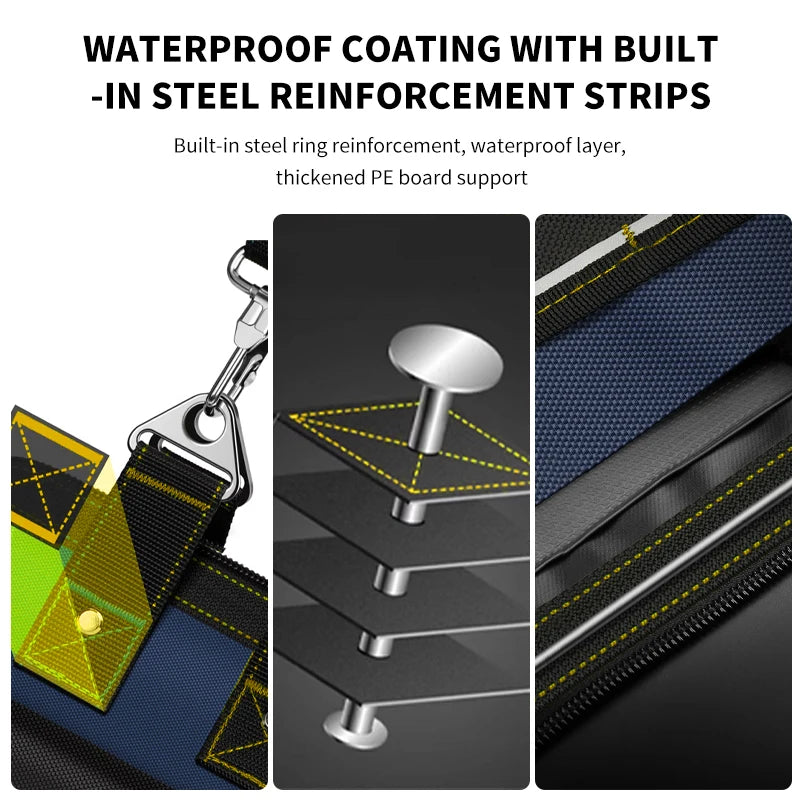 Многофункционални чанти за инструменти AIRAJ, изработени от плат Oxford 1680D, за електротехници, водоустойчиви и износоустойчиви чанти за съхранение с голям капацитет.