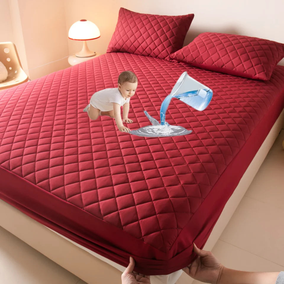 Водоустойчив калъф за матрак, противоакари, мек, удобен, дишащ, с регулируем чаршаф, без калъфка за възглавница