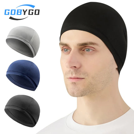 GOBYGO 1Pcs Външна шапка за езда Ветроустойчива Слънцезащитен крем Спортна шапка Спортно оборудване Шапки за глава Велосипедна и мотоциклетна каска Подплата Мъже Жени