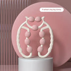 White and pink  Nine-wheel leg clamp [Lantern]]
