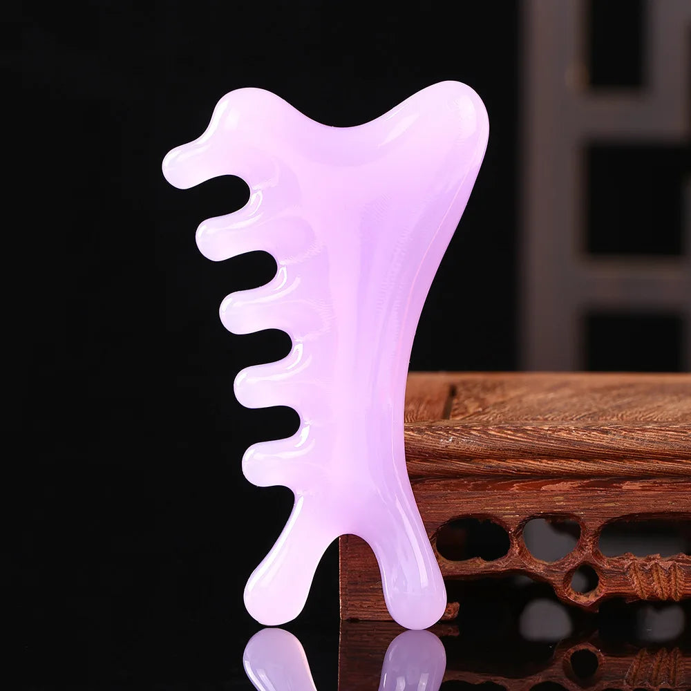 Guasha Beautiful Massage Пчелен восък Остъргващ масажен стъргалка за лице Масажор за акупунктура Gua Sha Очна дъска за лице SPA Инструмент за масаж