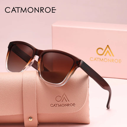Дамски слънчеви очила CATMONROE 1 бр. UV400, леки, модни, с множество цветови опции, розови лещи, поляризирани слънчеви очила, перфектен подарък