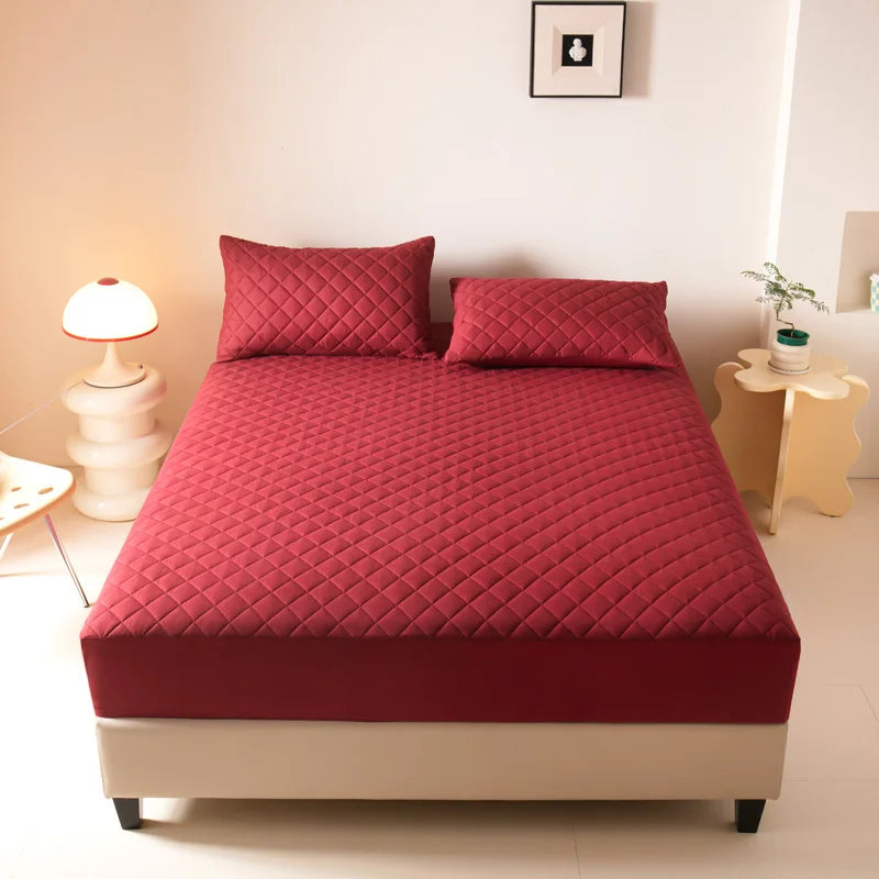 Водоустойчив калъф за матрак, противоакари, мек, удобен, дишащ, с регулируем чаршаф, без калъфка за възглавница