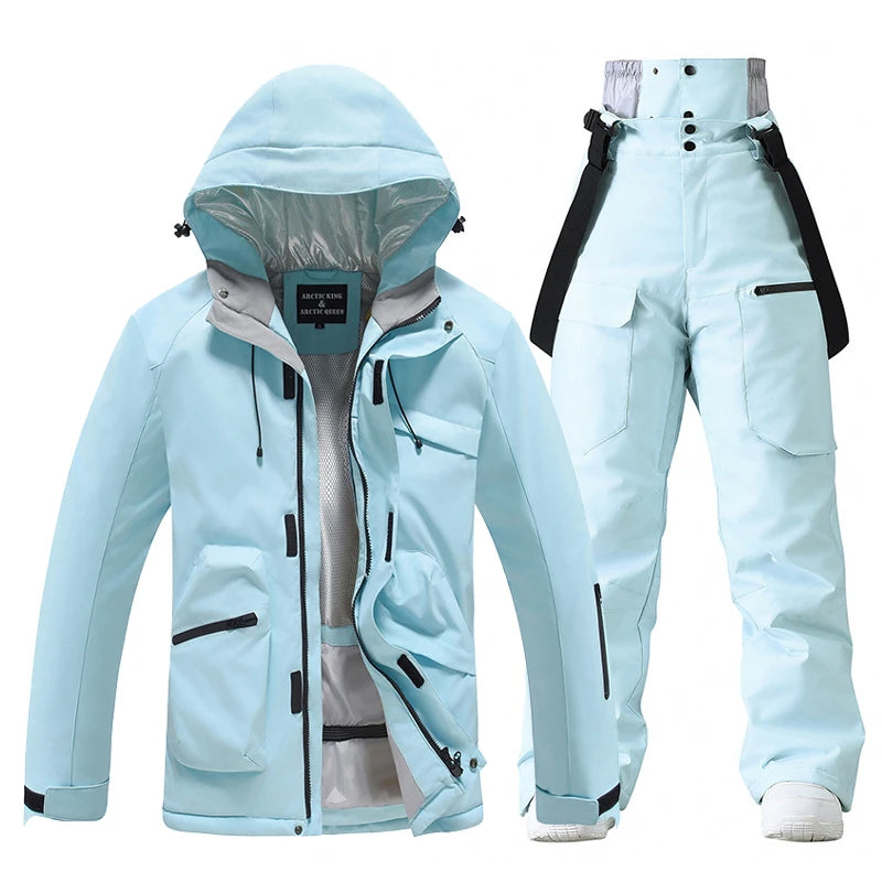 Ново, Комплекти ски костюми за мъже и жени, Водоустойчиви, Снежен костюм, Комплект ски яке и панталон, Облекло за дейности на открито, Сноуборд, Гащеризон