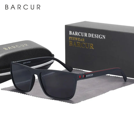 Слънчеви очила BARCUR Design TR90 за мъже, поляризирани, леки, спортни, слънчеви очила за жени, аксесоари за очила Oculos UVAB защита