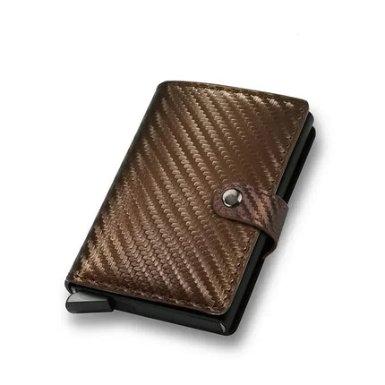 RFID Visit Държач за кредитна карта Луксозен малък смарт портфейл Метален калъф за визитни карти за жени Минималистичен портфейл за мъже