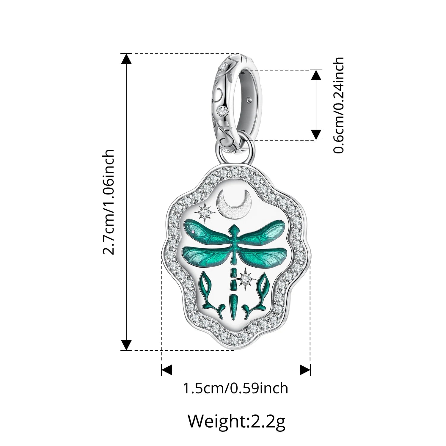 Bamoer 925 стерлингово сребро висулка син лотос растение розово цвете мурански мъниста силиконов дистанционер за жени DIY бижута пролетен подарък