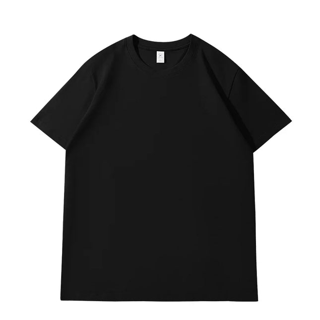 Лятна тениска за жени, памучна 2026, плътна, широка тениска, ежедневни корейски топове, плетена тениска с къс ръкав и о-образно деколте, дамски топ тениски