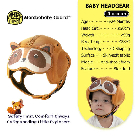 Mambobaby Guard Dropshipping 1 Безопасна противошокова бебешка каска Протектор за глава за малко дете Бебешка шапка Учи се да пълзи и да пада при удар
