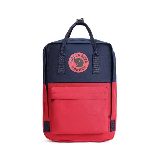 Минималистична раница Fjallraven, многофункционална спортна студентска раница, водоустойчива чанта за компютър, цветни блокове