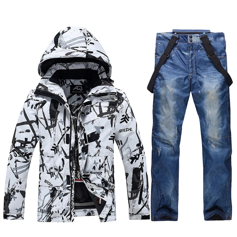 -30, Комплекти зимни костюми за жени и мъже, Облекло за сноуборд, Ски костюми, Водоустойчиви 10k, Зимни якета и панталони за ледено носене