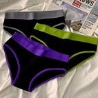 purple green gray / M / 3pcs