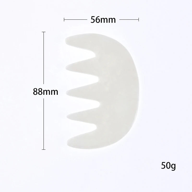 Натурален нефритен гребен, дъска гуа ша, нефритен масажор за спа акупунктура, остъргване на тяло, гваш, стъргалка за лице, инструмент за красота на кожата