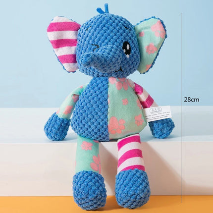 Плюшена играчка за домашни любимци, котка, куче, играчка-пъзел, сладки животни, устойчиви на ухапване, интерактивна, скърцаща, почистваща зъби за кучета, дъвчаща играчка, домашни любимци