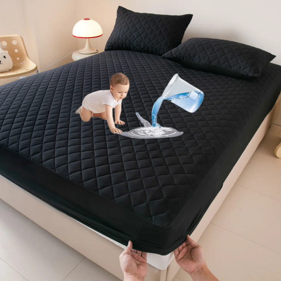 Водоустойчив калъф за матрак, противоакари, мек, удобен, дишащ, с регулируем чаршаф, без калъфка за възглавница