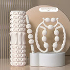 All white  45cm foam shaft + leg clamp + massage stick
