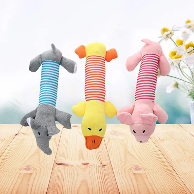 Плюшена играчка за кучета Molar, подходяща за всички кученца, домашни любимци, пищяща играчка за дъвчене, забавна, издръжлива играчка за дъвчене, слон, патица, прасе, домашни любимци, консумативи Molar