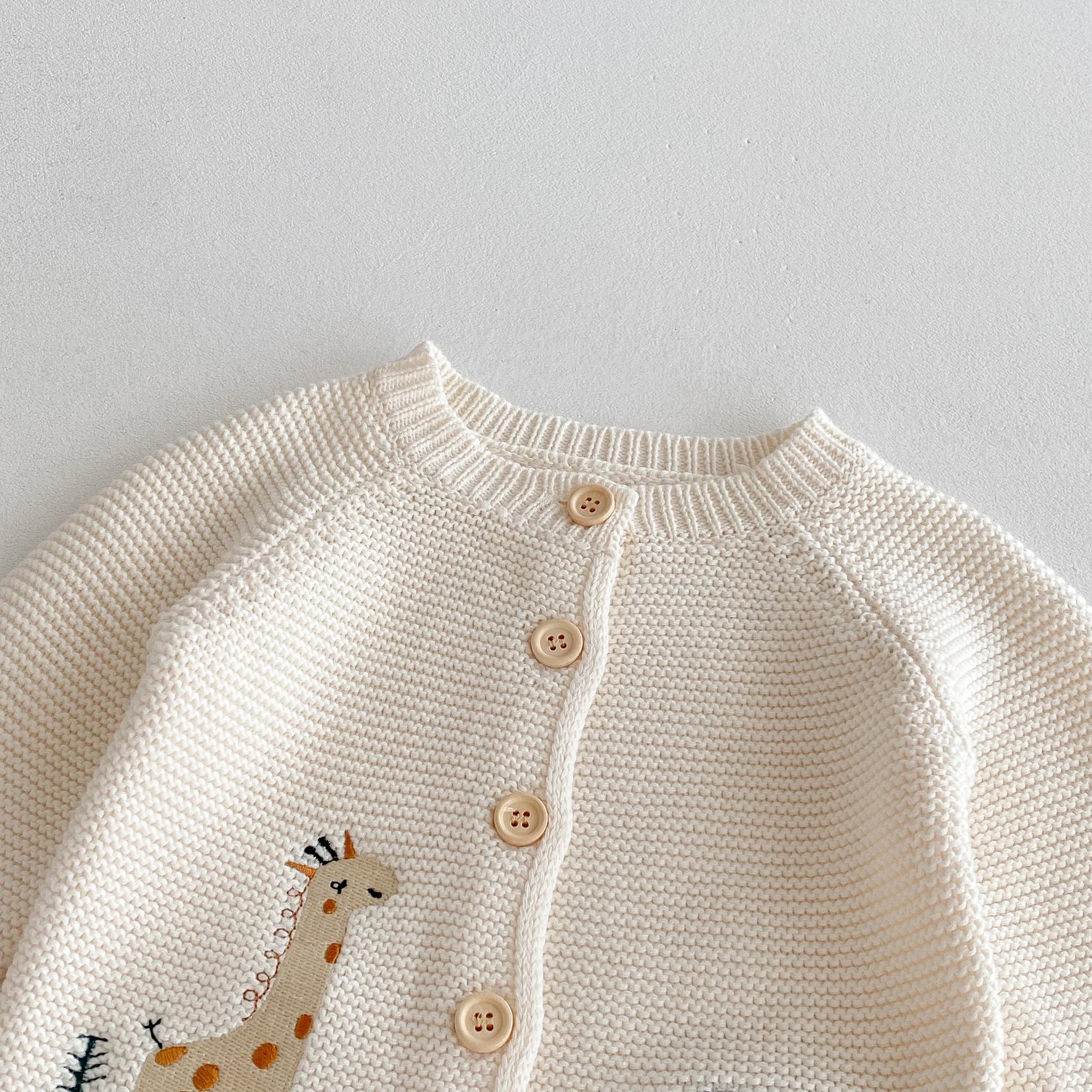 Плетено яке с дълъг ръкав за бебешки момичета през есента и зимата, ежедневен пуловер с анимационни герои