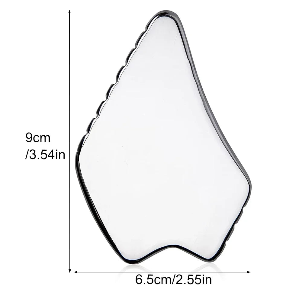 Професионални инструменти за масаж GuaSha от неръждаема стомана, инструмент за масаж с остъргване на Gua Sha, инструменти IASTM, чудесен инструмент за мобилизиране на меки тъкани