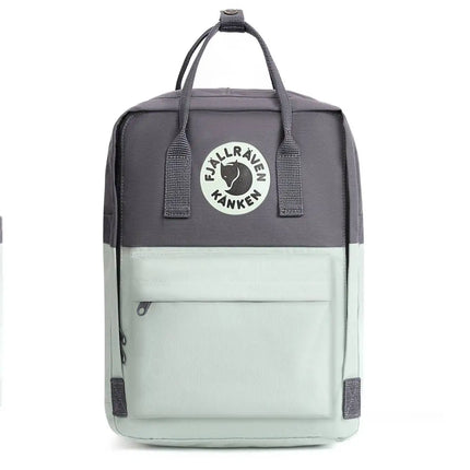 Минималистична раница Fjallraven, многофункционална спортна студентска раница, водоустойчива чанта за компютър, цветни блокове