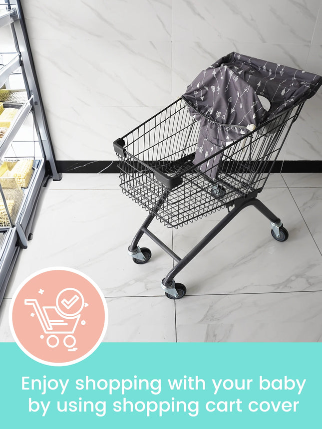 1 бр. водоустойчива седалка за бебешка количка за пазаруване, предпазваща от мръсотия, преносима, за пътуване, за колички за супермаркети