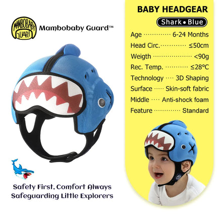 Mambobaby Guard Dropshipping 1 Безопасна противошокова бебешка каска Протектор за глава за малко дете Бебешка шапка Учи се да пълзи и да пада при удар