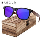 Dark Blue Wood box / BARCUR Polarized