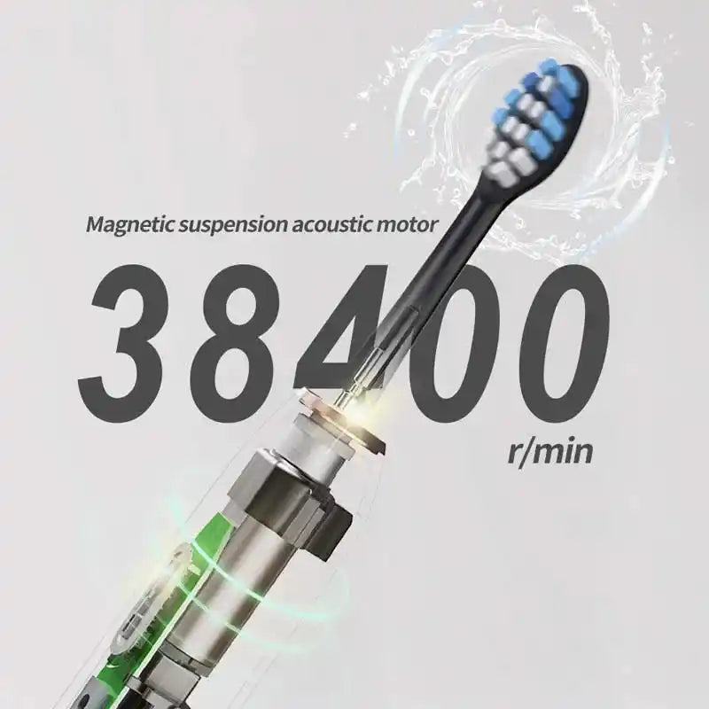 2025 Умна звукова електрическа четка за зъби за възрастни, дълбоко почистване с меки косъмчета и водоустойчива функция за избелване на зъби